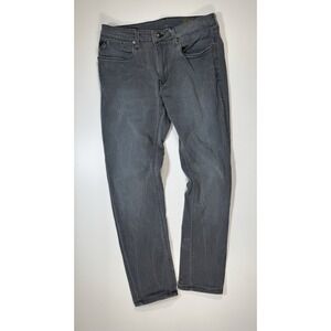 Ed Hardy Jeans Men's 32x28 Gray / Blue Skuller Straight Punk's Not‎ Dead Plain